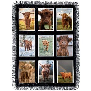 Highland Cow Blanket 9 Custom Photo Throw Blanket